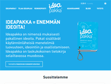 Tablet Screenshot of ideapakka.fi